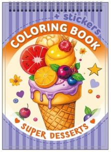 Opakowanie Kolorowanka 105x148 z naklejkami Desery