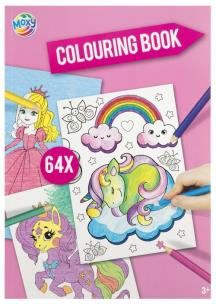 Kolorowanka 64 strony, różowa. Wydawca: ANTELLA. Multiszop.pl Opakowanie Kolorowanka 64 strony, różowa