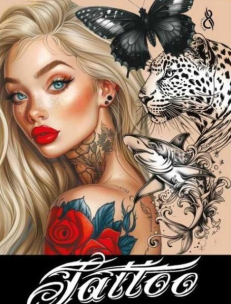 Opakowanie Kolorowanka A4 pionowa 8 obrazków Tattoo żółta