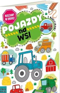 Okładka książki Kolorowanka A4 RUSZAMY W DROGĘ - POJAZDY NA WSI