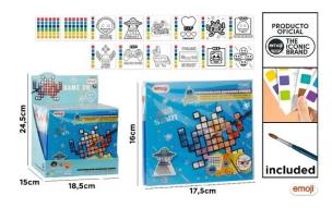 Opakowanie Kolorowanka Emoji Game farbki+pędzelek