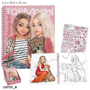Opakowanie Kolorowanka Leo Heart Top Model z naklejkami 13737A