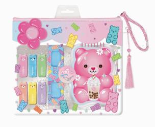 Opakowanie Kolorowanka + okulary 3D Miś w saszetce