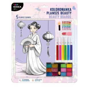 Kolorowanka plansze beauty Kidea. Wydawca: Derform. Multiszop.pl Opakowanie Kolorowanka plansze beauty Kidea