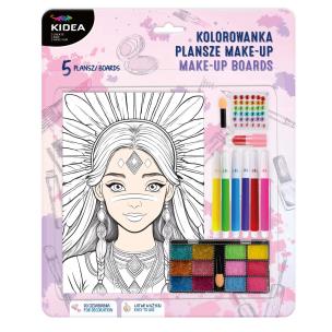Kolorowanka plansze make-up Kidea. Wydawca: Derform. Multiszop.pl Opakowanie Kolorowanka plansze make-up Kidea