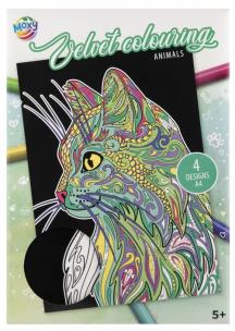 Kolorowanka Velvet  Zwierzęta. Wydawca: ANTELLA. Multiszop.pl Opakowanie Kolorowanka Velvet  Zwierzęta