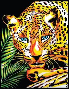 Opakowanie Kolorowanka welwetowa 47x35cm Leopard