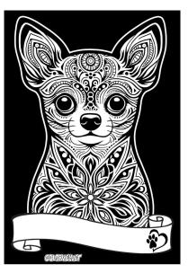 Opakowanie Kolorowanka welwetowa A4 Chihuahua