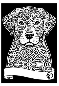 Opakowanie Kolorowanka Welwetowa A4 Labrador