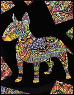 Opakowanie Kolorowanka welwetowa Bulterier 47x35cm