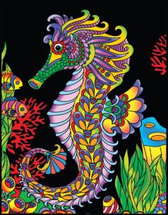 Opakowanie Kolorowanka Welwetowa Colorvelvet 47x35 cm Konik Morski