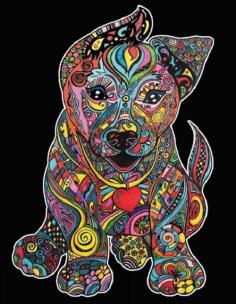 Opakowanie Kolorowanka Welwetowa Colorvelvet 47x35 cm Szczeniak