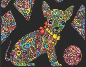 Opakowanie Kolorowanka Welwetowa Colorvelvet A4 Chihuahua