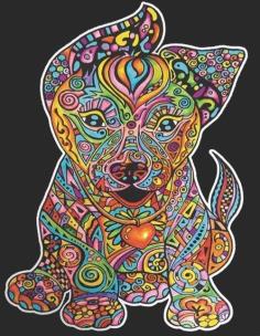 Opakowanie Kolorowanka Welwetowa Colorvelvet A4 Szczeniak