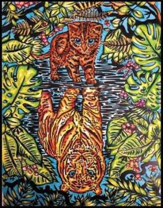 Opakowanie Kolorowanka welwetowa Kocia natura 47x35cm