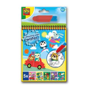 Kolorowanka wodna z pędzelkiem. Wydawca: SES. Multiszop.pl Opakowanie Kolorowanka wodna z pędzelkiem