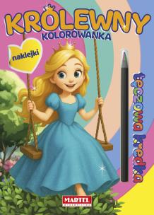 Okładka książki Kolorowanka z kredką Królewny