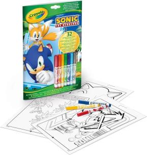 Opakowanie Kolorowanka z łamigłówkami Sonic CRAYOLA