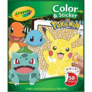 Opakowanie Kolorowanka z naklejkami Pokemon CRAYOLA