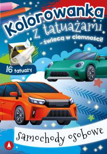 Okładka książki Kolorowanka z tatuażami Samochody osobowe