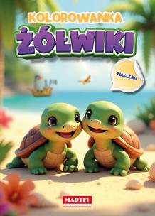 Okładka książki Kolorowanka Żółwiki z naklejkami