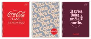 Kołozeszyt A4/100K kratka M Hybrid Coca Cola (5szt). Wydawca: INTERDRUK. Multiszop.pl Opakowanie Kołozeszyt A4/100K kratka M Hybrid Coca Cola (5szt)