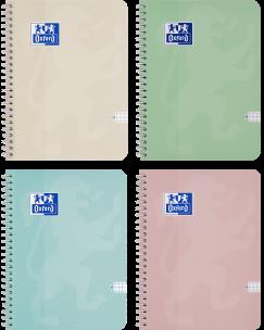 Kołozeszyt A4 80k.kratka Oxford Touch pastel 1szt.mix. Wydawca: Oxford art pap. Multiszop.pl Opakowanie Kołozeszyt A4 80k.kratka Oxford Touch pastel 1szt.mix