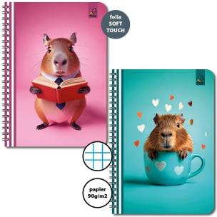 Opakowanie Kołozeszyt A5/50K kratka 90g Kapibara (6szt)