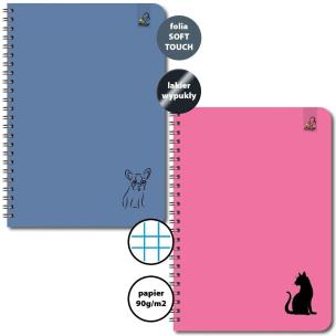 Opakowanie Kołozeszyt A5/50K kratka 90g Psy Koty (6szt)