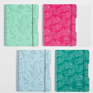 Opakowanie Kołozeszyt A5/80K kratka Colors MIX (4szt)