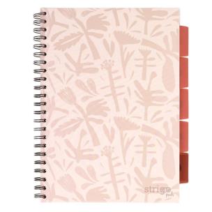 Kołozeszyt Pads A4/100K kratka Floral beżowy. Wydawca: Strigo. Multiszop.pl Opakowanie Kołozeszyt Pads A4/100K kratka Floral beżowy