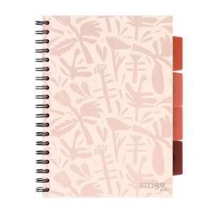 Kołozeszyt Pads B5/100K kratka Floral beżowy. Wydawca: Strigo. Multiszop.pl Opakowanie Kołozeszyt Pads B5/100K kratka Floral beżowy