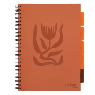 Kołozeszyt Strigo A4 Project Book Floral ceglany kratka. Wydawca: Strigo. Multiszop.pl Opakowanie Kołozeszyt Strigo A4 Project Book Floral ceglany kratka
