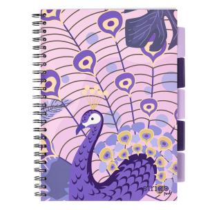 Kołozeszyt Strigo A4 Project Book Jungla fioletowy kratka. Wydawca: Strigo. Multiszop.pl Opakowanie Kołozeszyt Strigo A4 Project Book Jungla fioletowy kratka