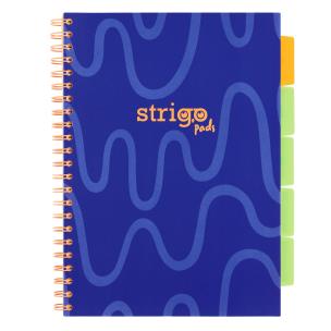 Kołozeszyt Strigo A4 Project Book Neon granatowy linia. Wydawca: Strigo. Multiszop.pl Opakowanie Kołozeszyt Strigo A4 Project Book Neon granatowy linia