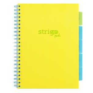 Kołozeszyt Strigo A4 Project Book Neon żółty kratka. Wydawca: Strigo. Multiszop.pl Opakowanie Kołozeszyt Strigo A4 Project Book Neon żółty kratka
