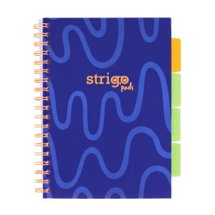 Kołozeszyt Strigo B5 Project Book Neon granatowy linia. Wydawca: Strigo. Multiszop.pl Opakowanie Kołozeszyt Strigo B5 Project Book Neon granatowy linia