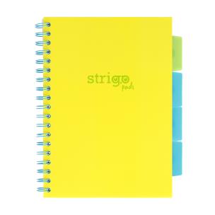 Kołozeszyt Strigo B5 Project Book Neon żółty kratka. Wydawca: Strigo. Multiszop.pl Opakowanie Kołozeszyt Strigo B5 Project Book Neon żółty kratka
