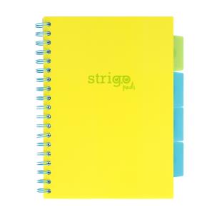 Kołozeszyt Strigo B5 Project Book Neon żółty linia. Wydawca: Strigo. Multiszop.pl Opakowanie Kołozeszyt Strigo B5 Project Book Neon żółty linia
