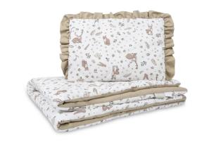 Opakowanie Komplet do łóżeczka bawełna forest beige