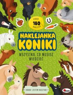 Okładka książki Koniki. Naklejanka