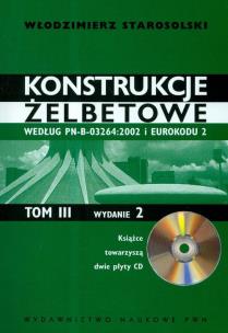 Okładka książki Konstrukcje żelbetowe Tom 3 z płytą CD