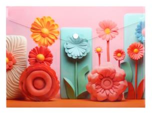 Opakowanie Koperta A4 PP na napę z nadrukiem Modern Flowers