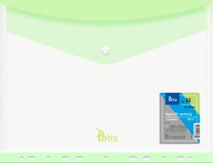 Opakowanie Koperta A4 PP na zatrzask perfor. zielona (6szt)