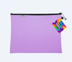 Opakowanie Koperta A4 z suwakiem metalalowym fioletowa