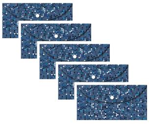 Opakowanie Koperta DL na zatrzask Kropki 5 sztuk