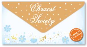 Opakowanie Koperta na pieniądze Chrzest Święty chłopiec KOP-039