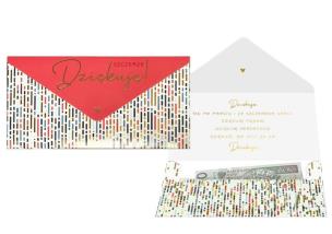 Zdjęcie produktu Koperta podarunkowa Podziękowania