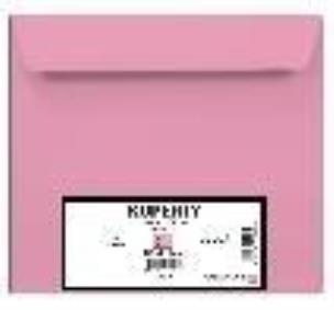 Opakowanie Koperty KWD pudrowy róż 10szt