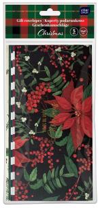Opakowanie Koperty podarunkowe 22x11cm 5szt Christmas